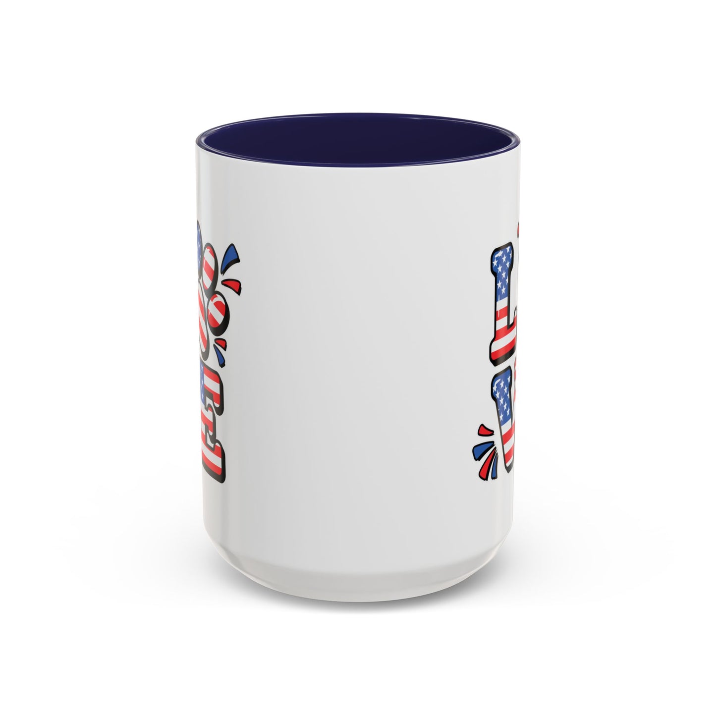 4th of July Mug - Animal Love USA Flag