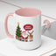 Christmas Mug - Happy Holidays Callout Santa Tree Presents Reindeer