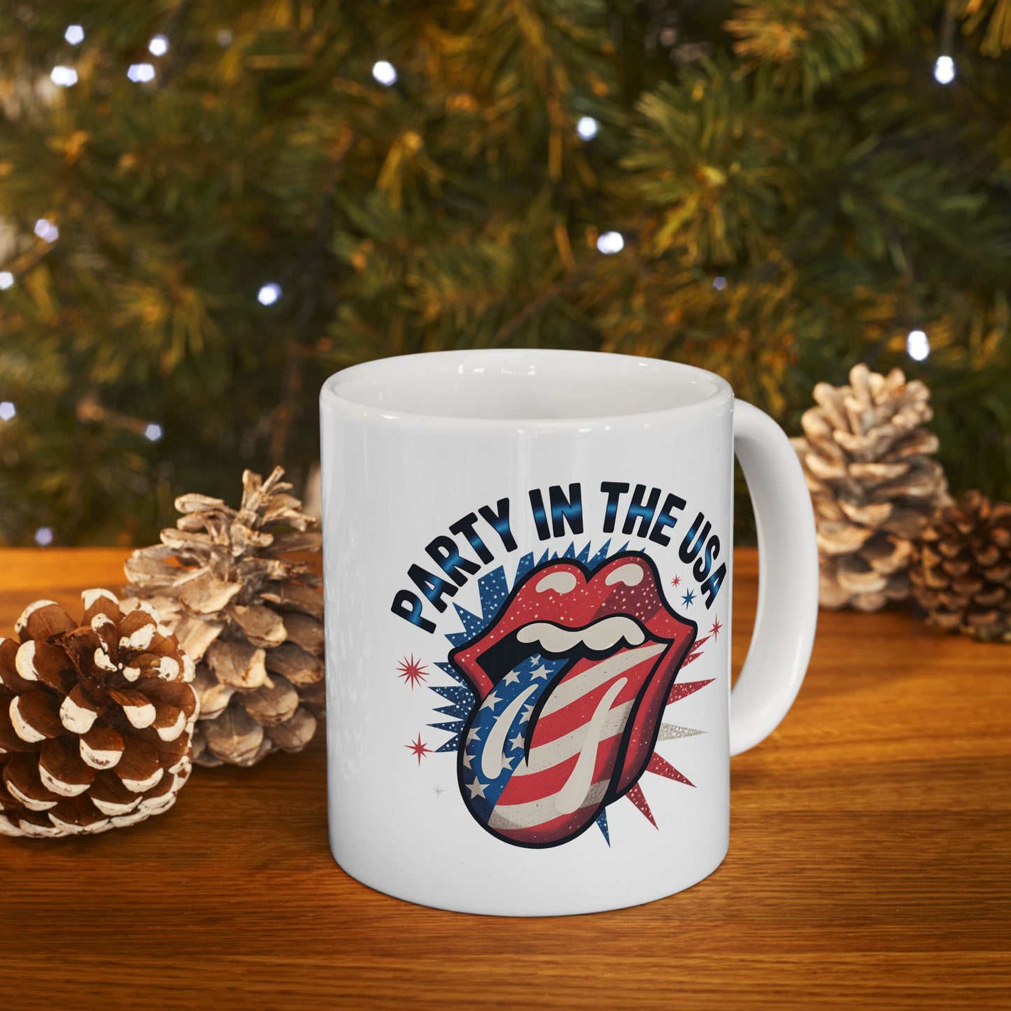 4th of July Mug - Party in the USA Tongue