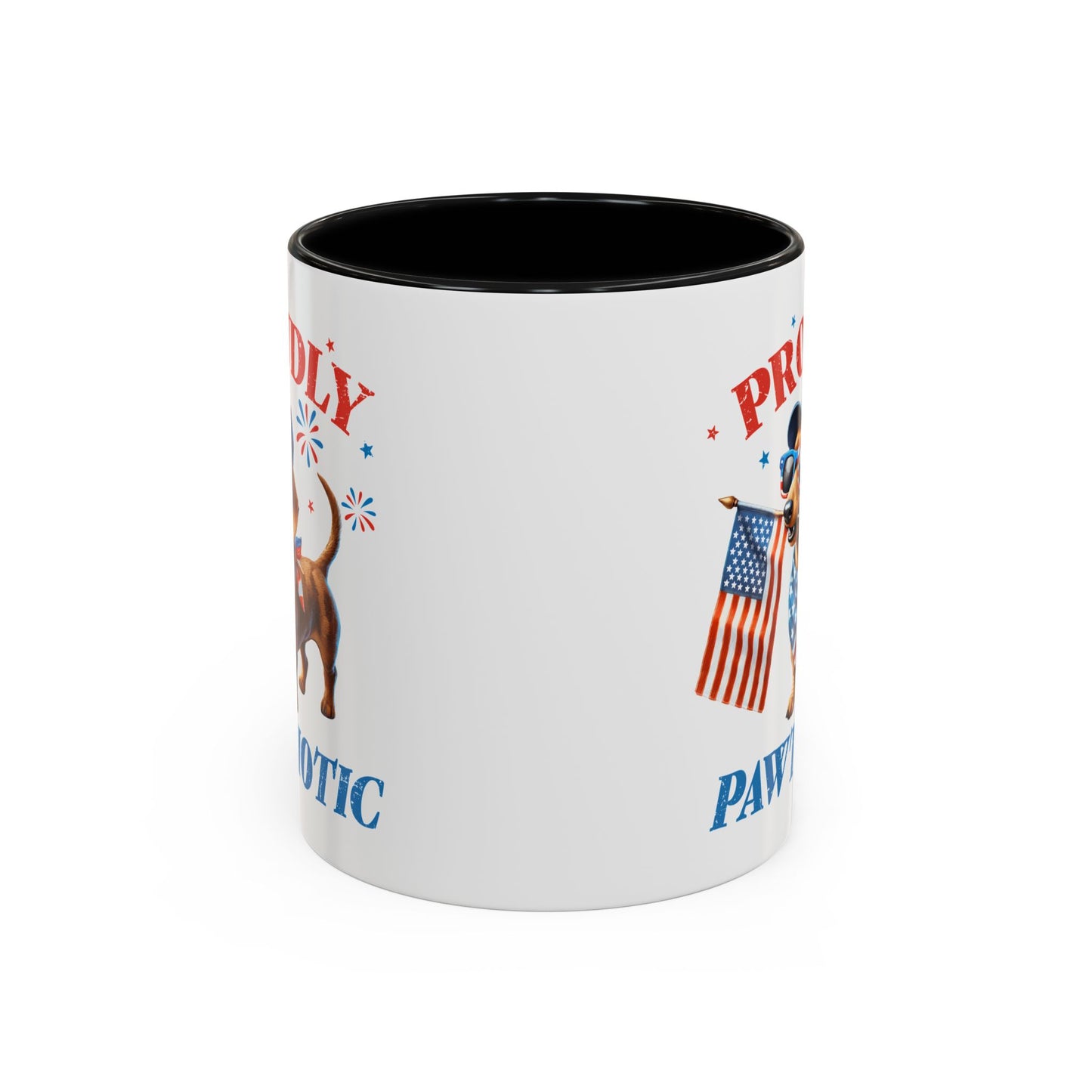 4th of July Mug - Proudly Pawtriotic Dog
