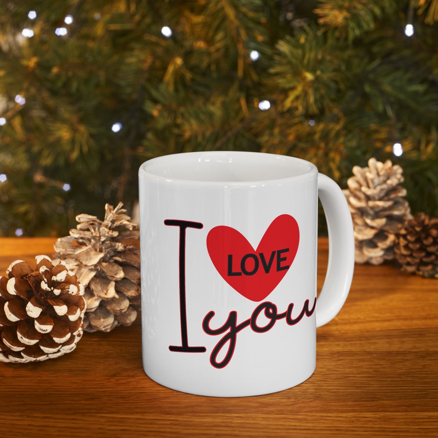 Anniversary Mug - I Love You Heart Graphic