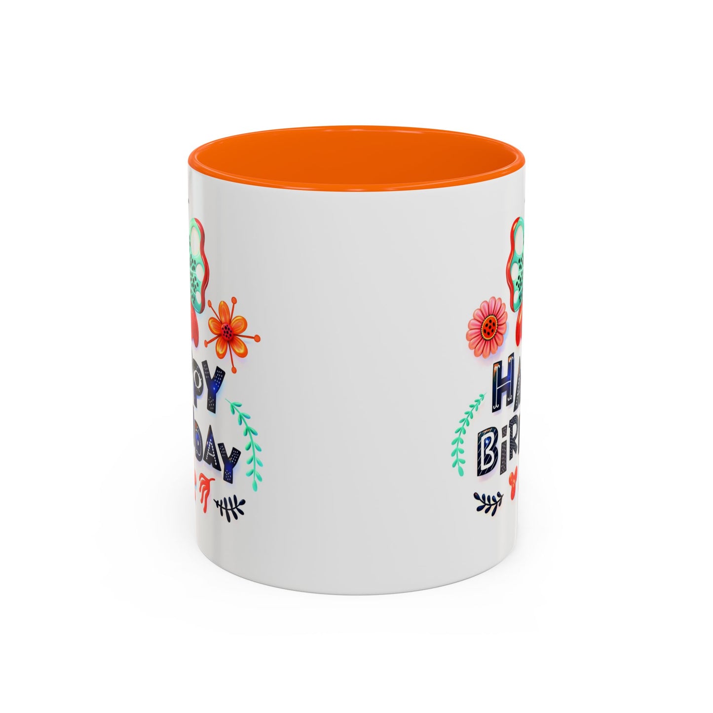 Birthday Mug - Butterfly Flowers