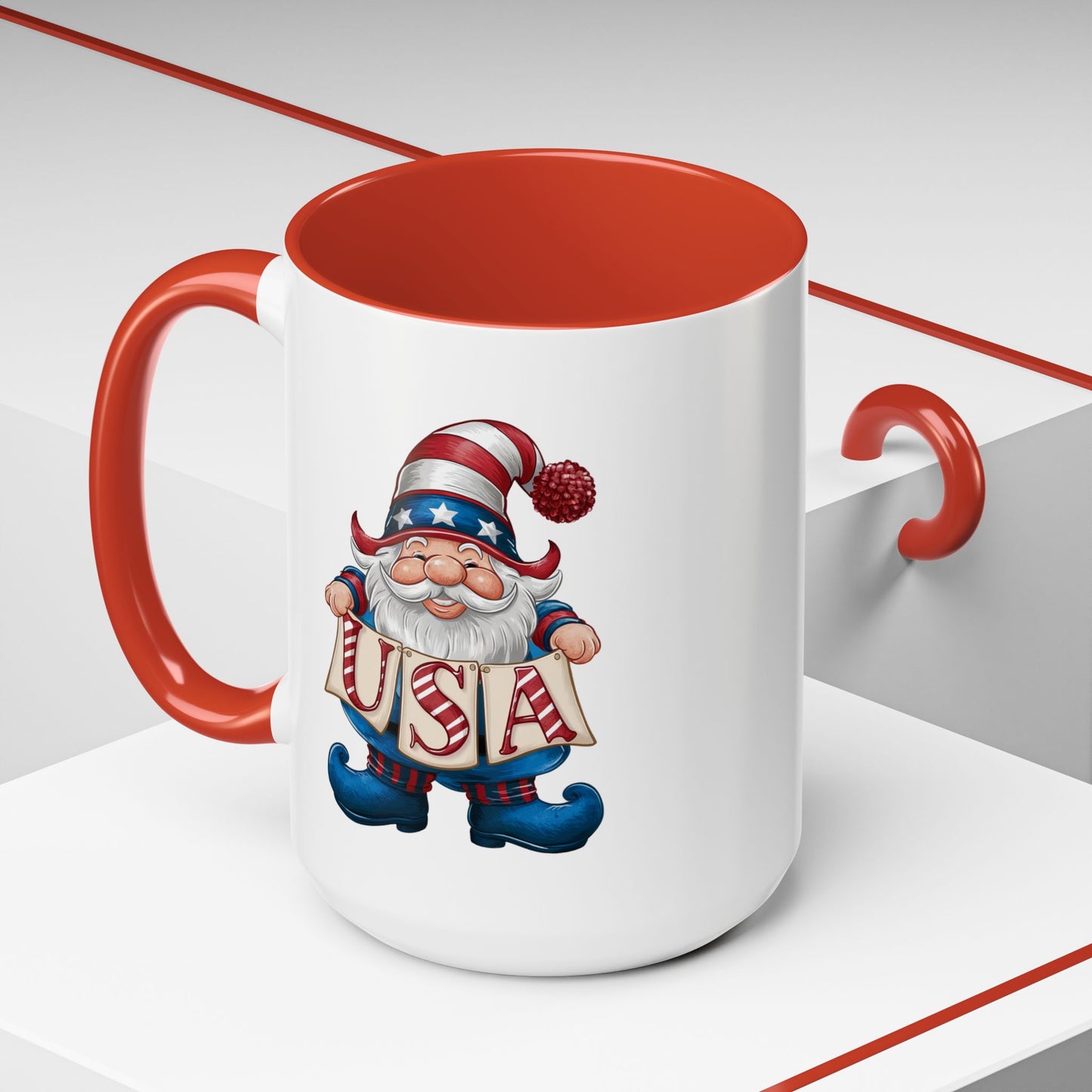 4th of July Mug - American Gnome 24