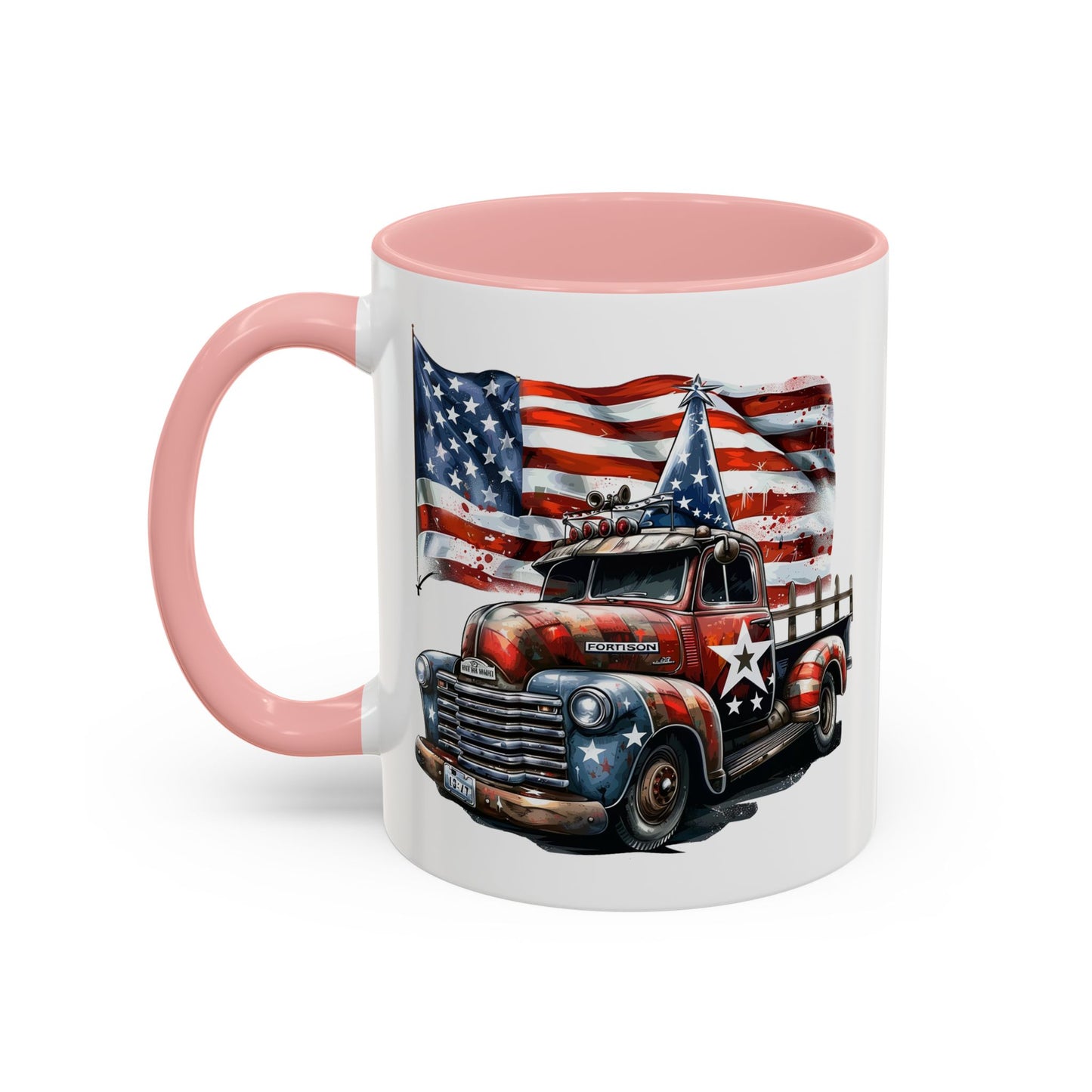 4th of July - Old Truck and Flag
