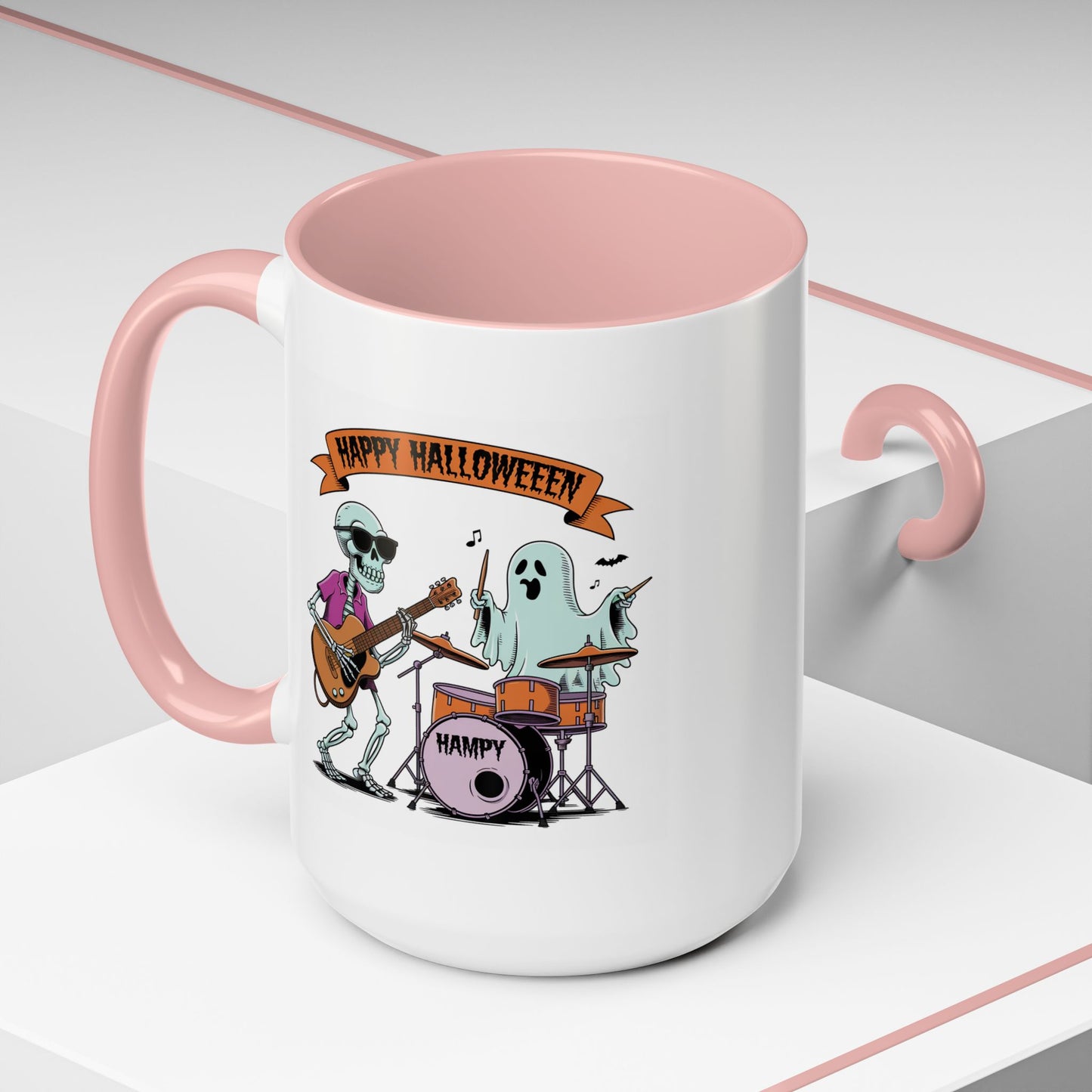 Halloween Mug - Skeleton & Ghost Band