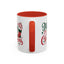 Christmas Mug - Merry Christmas Green & Red Text Star Candy Cane Stocking Snowflake