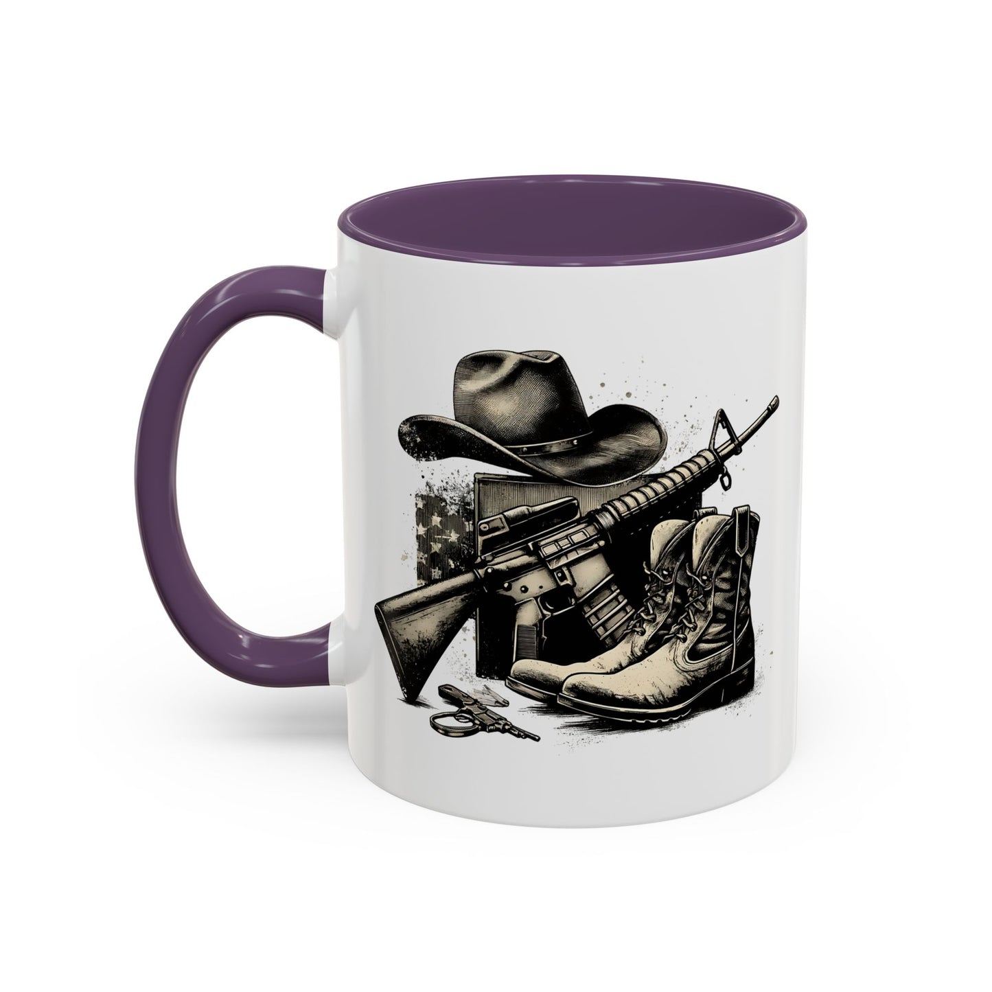 4th of July Mug - Soldier Hat Boots Gun