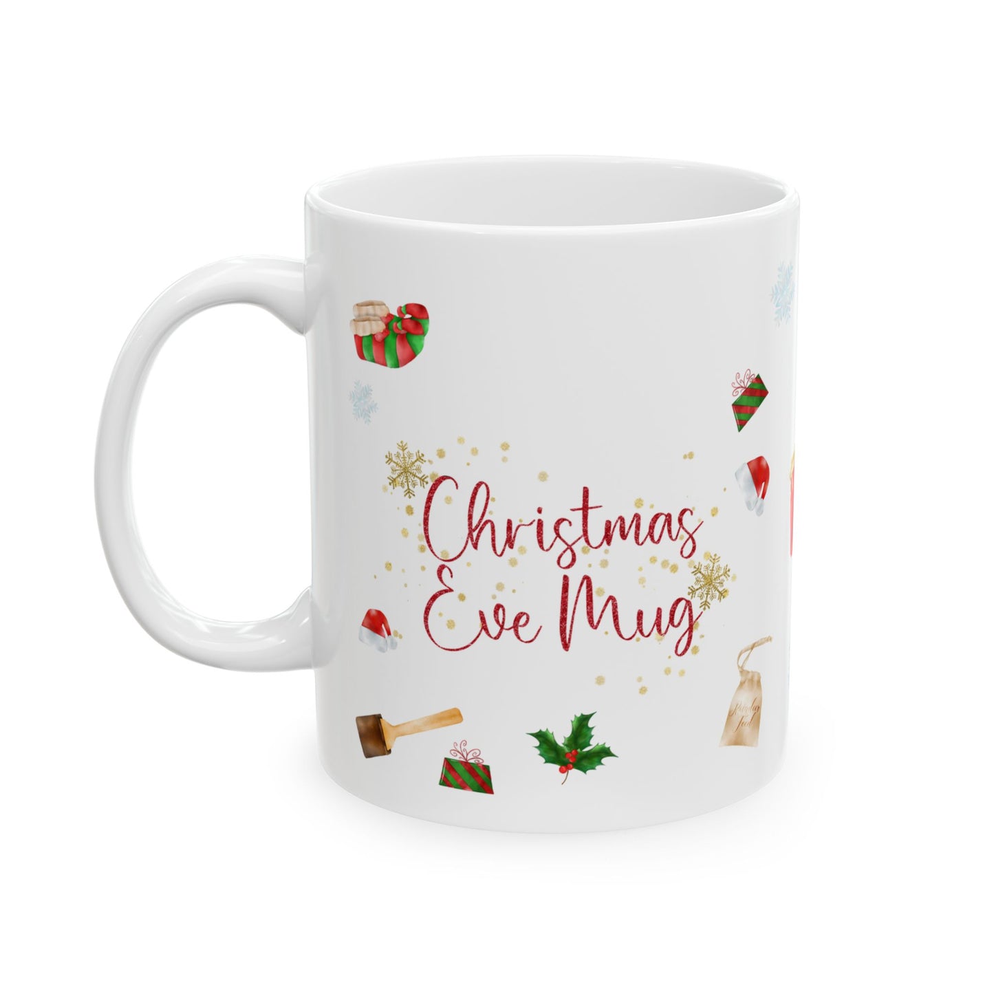 Christmas Mug - Christmas Eve Mug Red Text