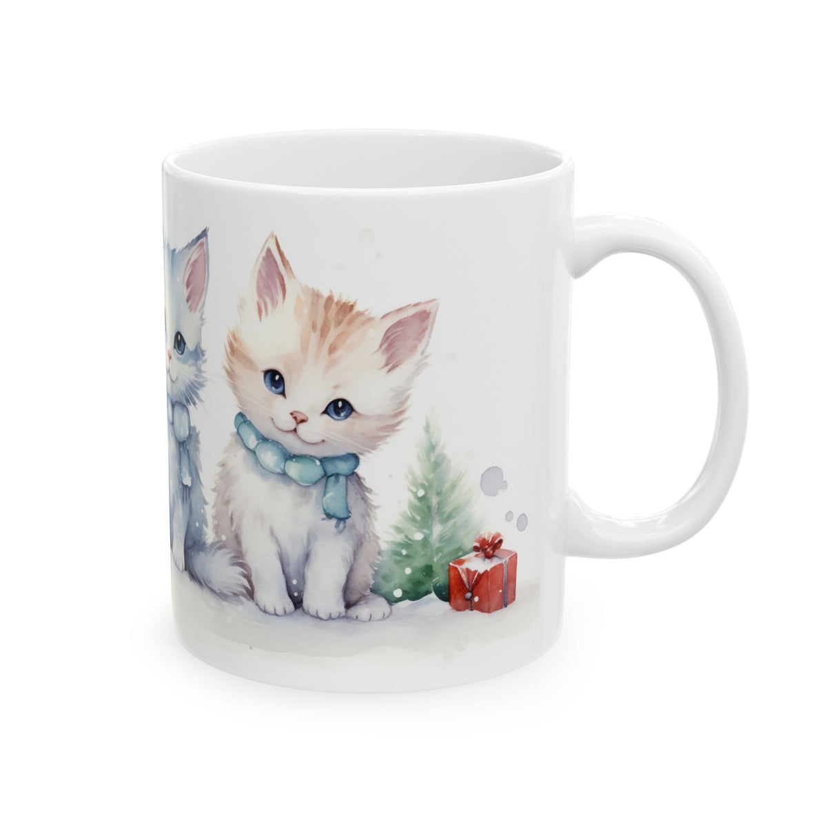 Chirstmas Mug - Three Christmas Cats
