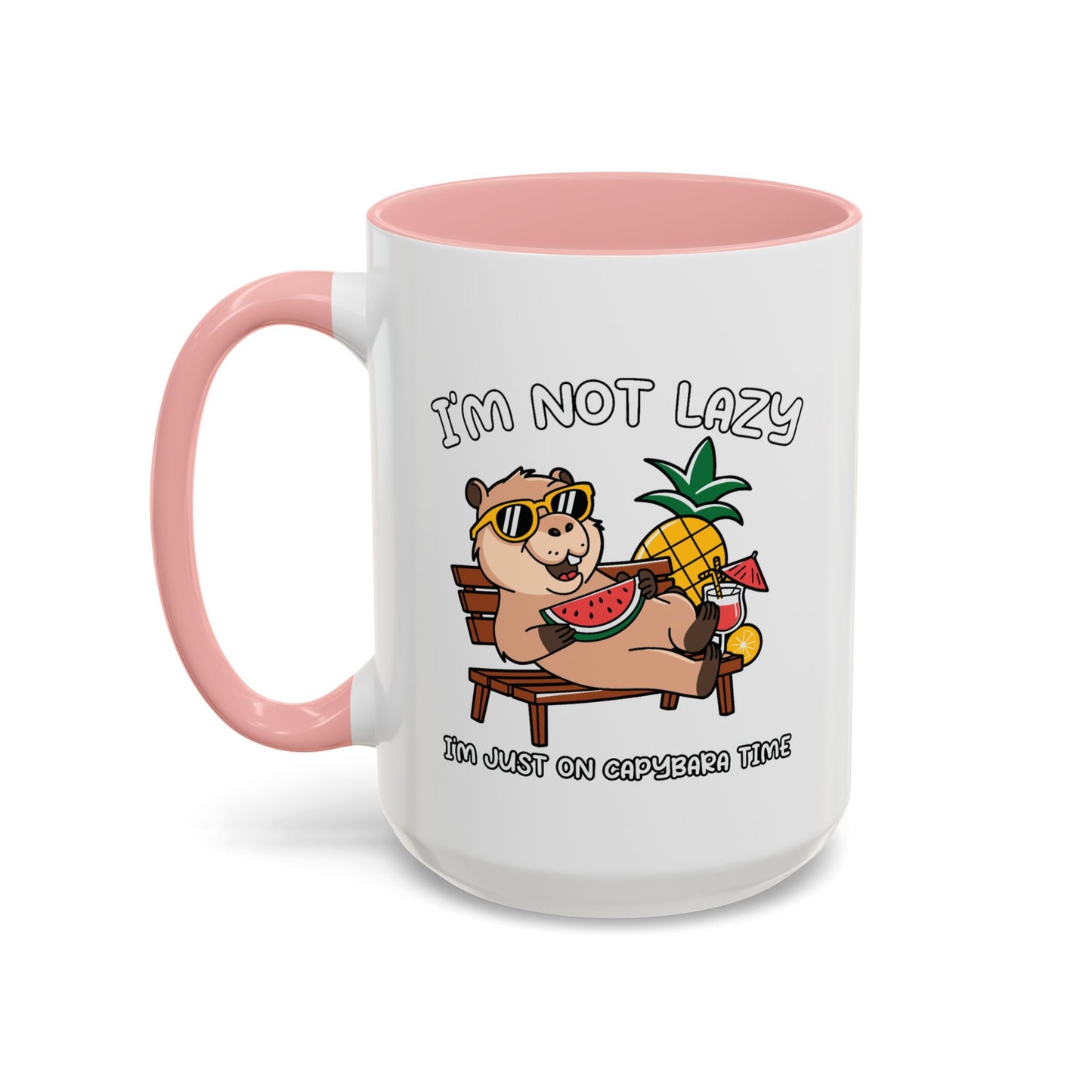 Humor Mug - I'm Not Lazy Capybara