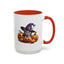 Halloween Mug - Witch Cat Hiding In Pumpkins