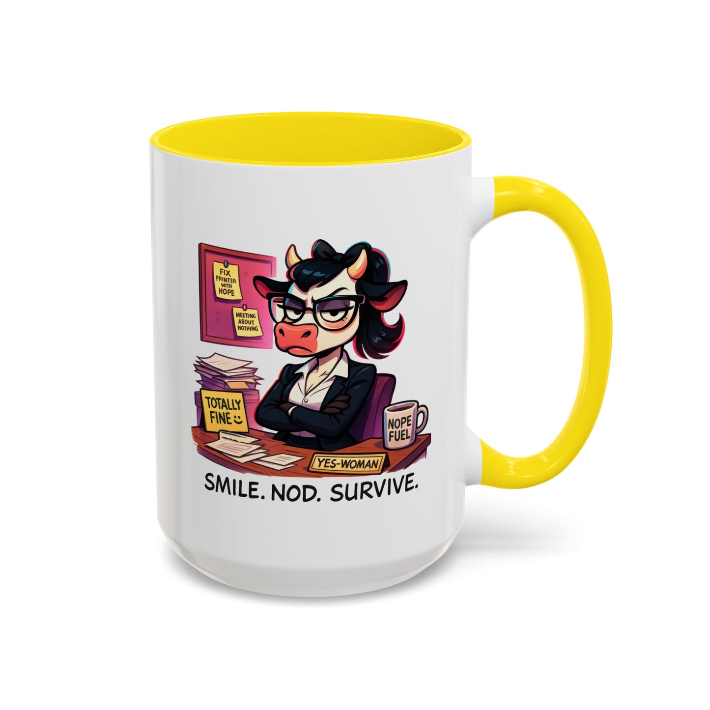 Office Mug - Smile Nod Survive