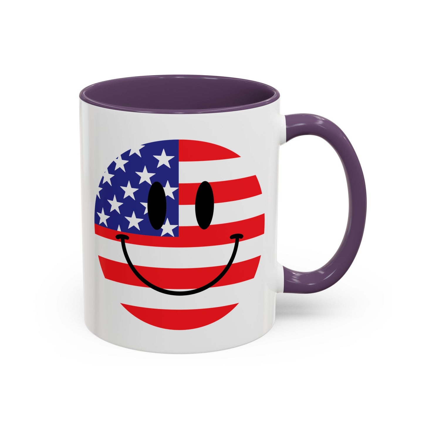 4th of July Mug - America Smiley Face