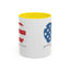 4th of July Mug - God Bless America Flag Heart