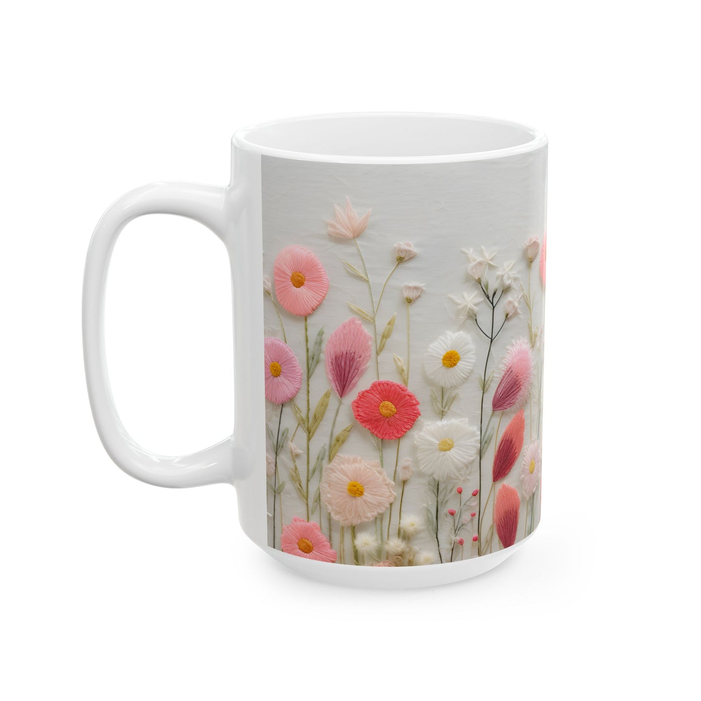 Artistic Mug - Felted Flowers 5
