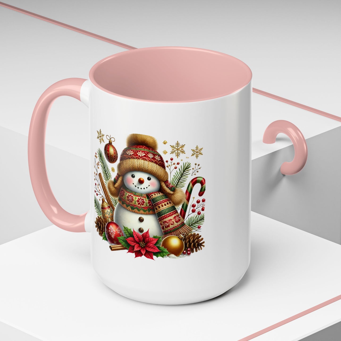 Christmas Mug - Gold Snowman