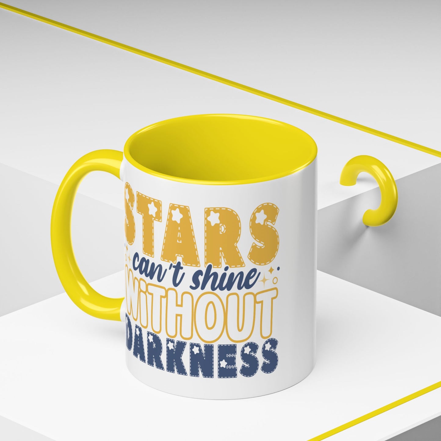 Motivation Mug - Stars Can't Shine Without Darkness