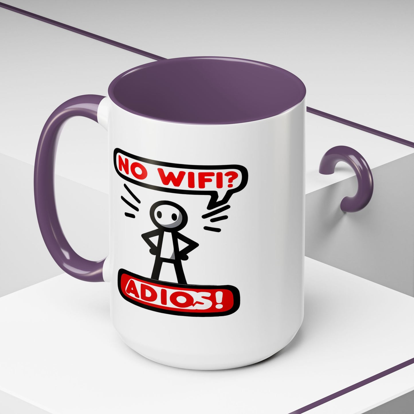 Humor Mug - No Wifi? Adios!