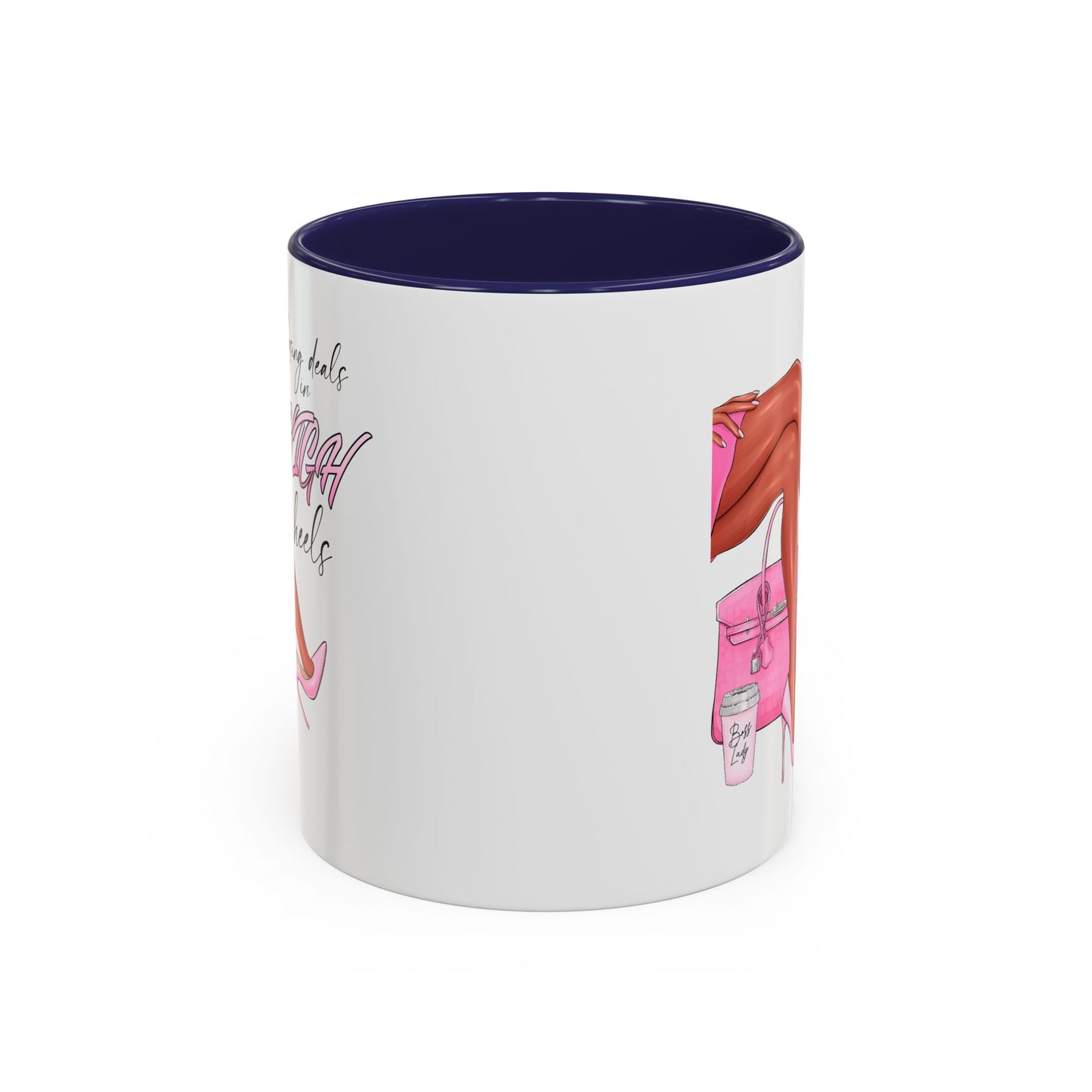 Humor Mug - Closing Deals in High Heels