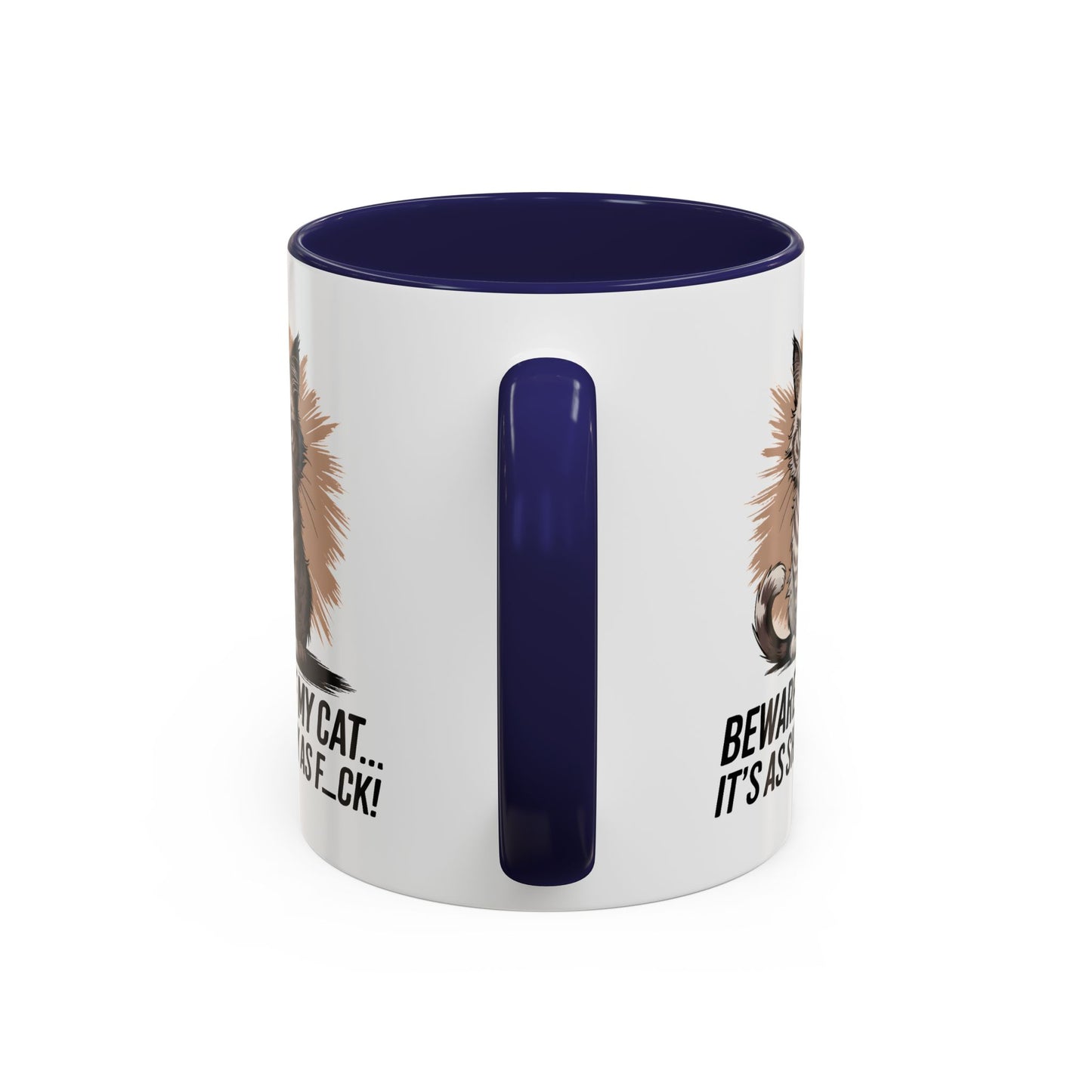 Humor Mug - Beware of My Cat