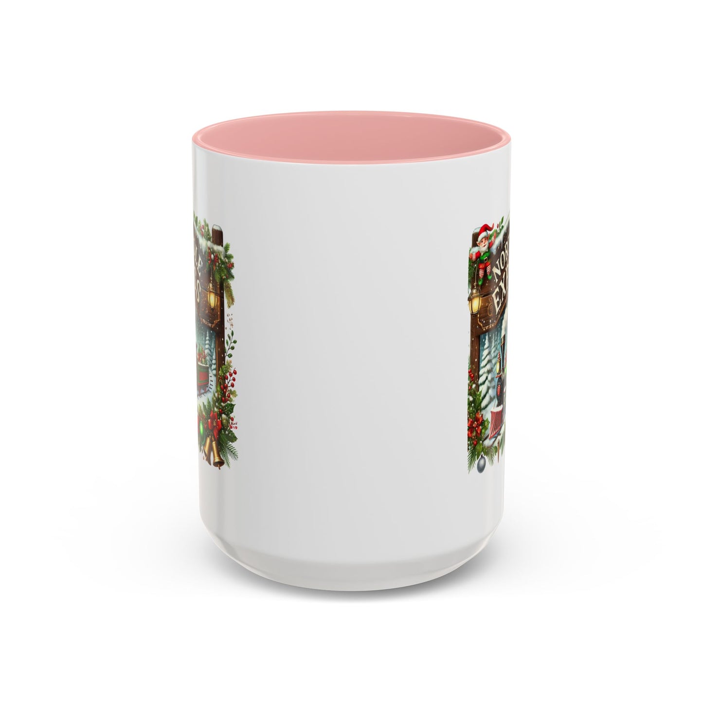 Christmas Mug - North Pole Express Steam Locomotive Ornaments