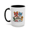 Christmas Mug - Merry Christmas Black Text Mouse Dog Cat Bird
