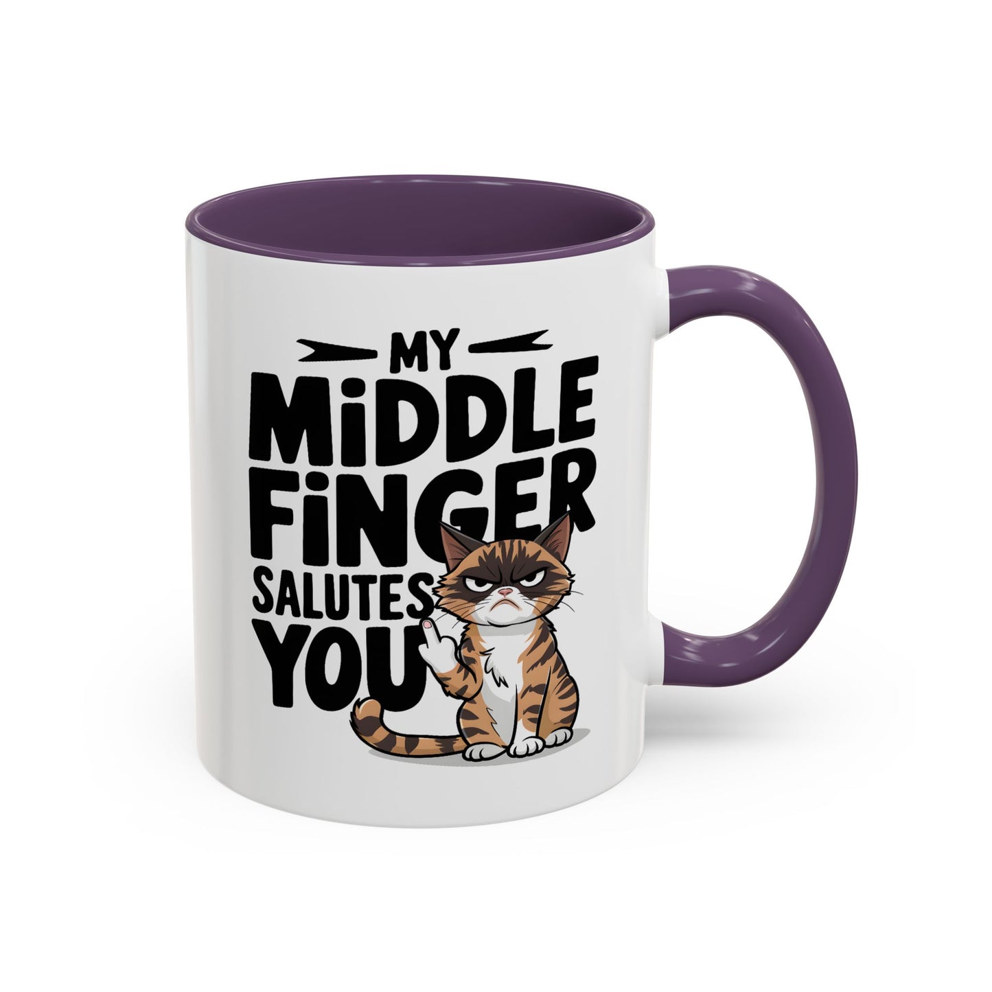 Humor Mug - My Middle Finger Salutes You