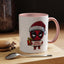 Christmas Mug - Merry Christmas Red Text Superhero