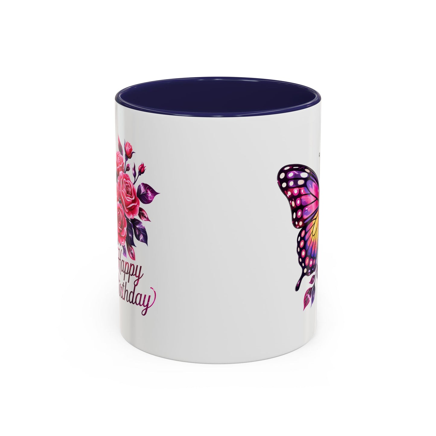 Birthday Mug - Butterfly Flowers