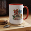 Christmas Mug - Merry Christmas Black Text Mouse Dog Cat Bird