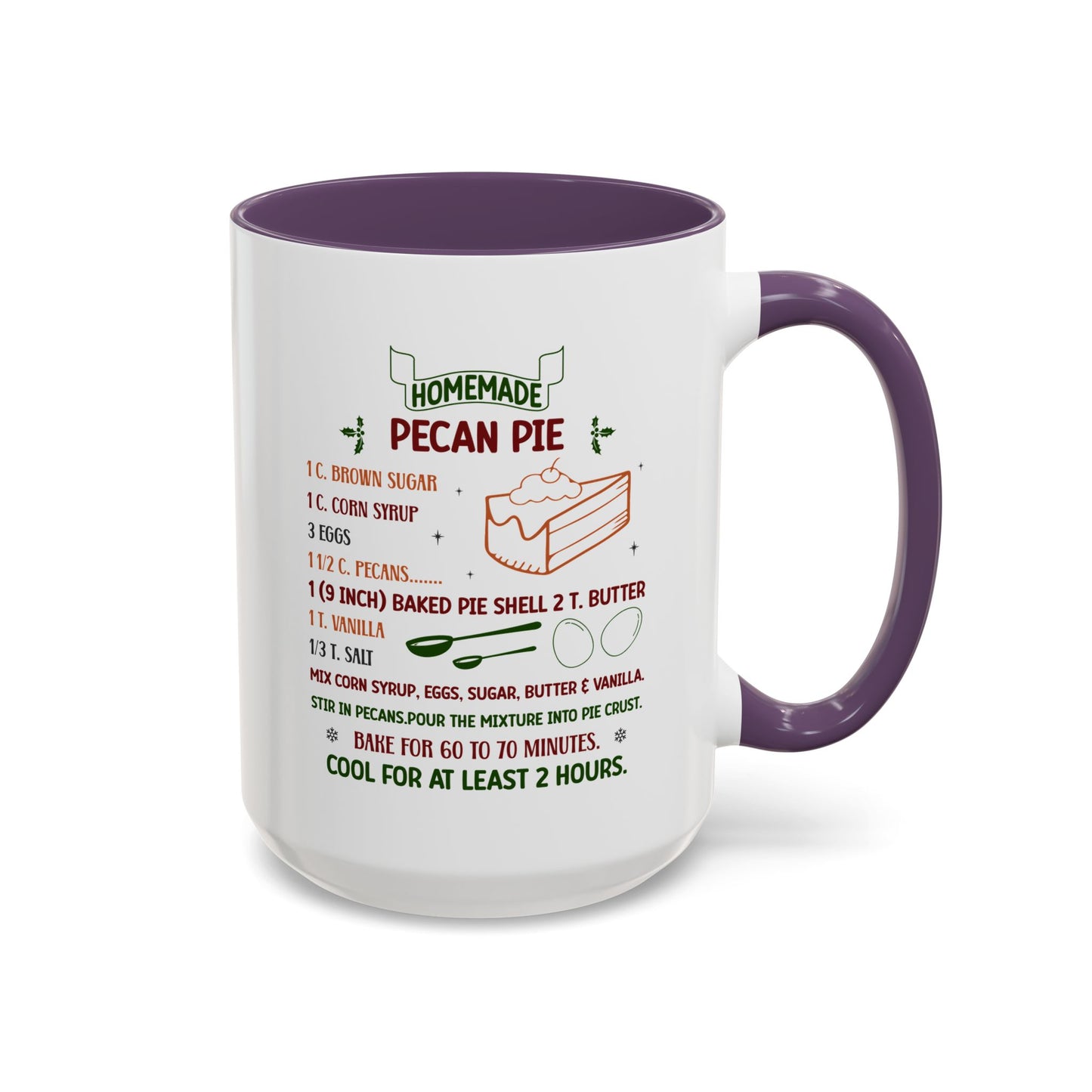 Christmas Mug - Homemade Pecan Pie Recipe