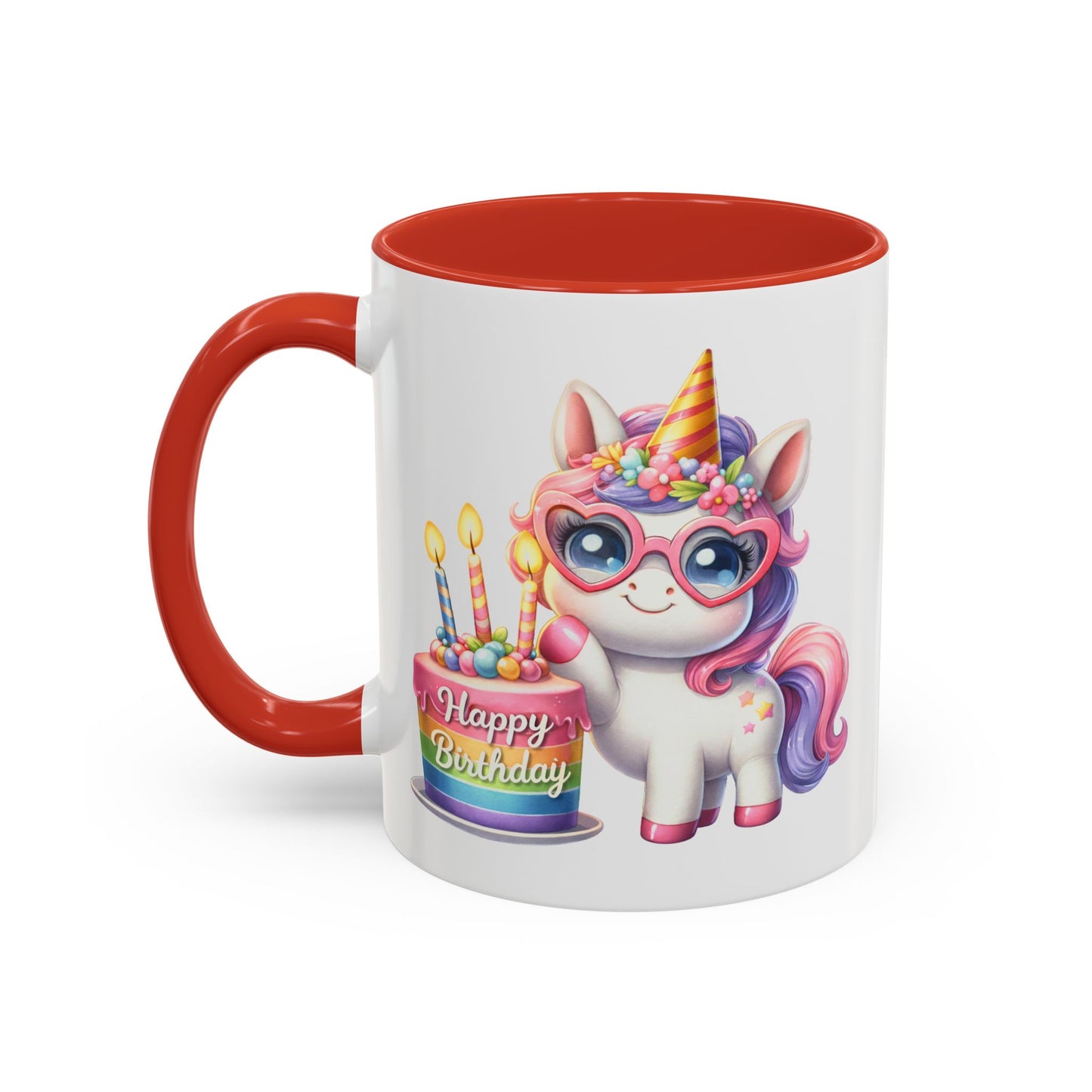 Birthday Mug - Unicorn Candles
