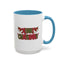 Christmas Mug - Merry Christmas Red & Green Text Hats Candy Canes