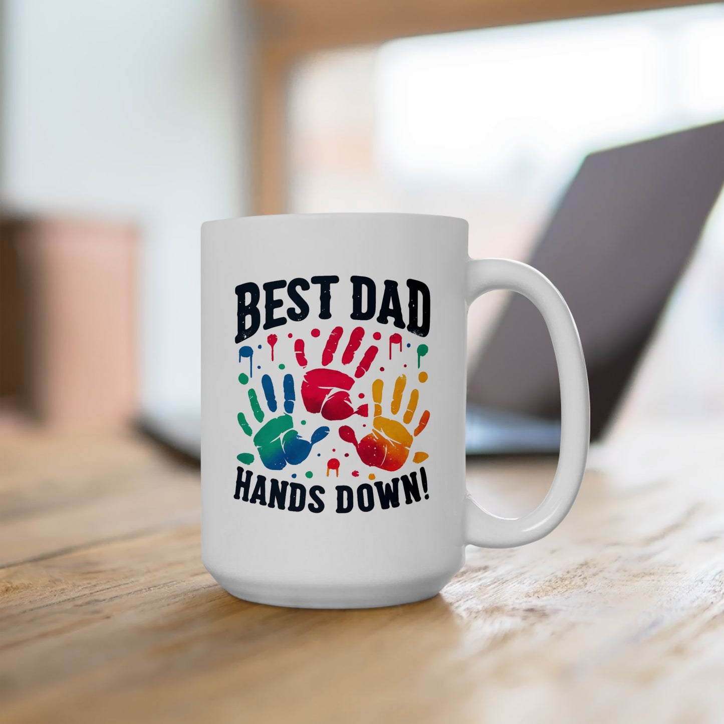 Father's Day Mug - Best Dad Hands Down