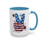 4th of July Mug - America Peace Sign