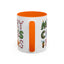 Christmas Mug - Merry Christmas Green Red & Gold Patterned Text