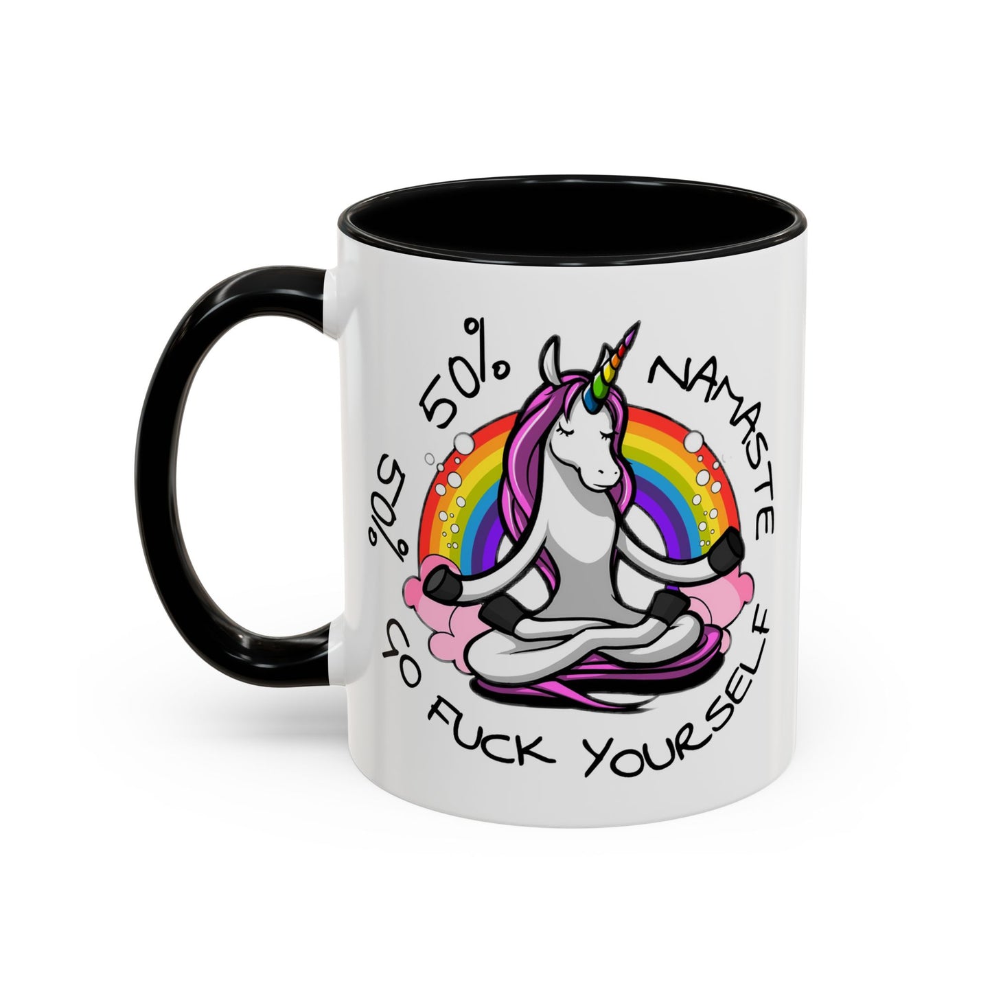 Adult Mug - 50% Namaste 50% Go Fuck Yourself