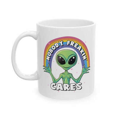 Alien Mug - Nobody Freakin Cares