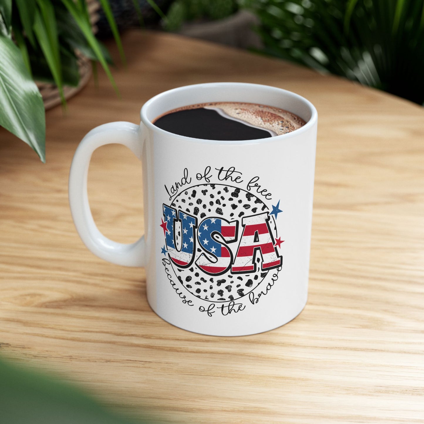 4th of July Mug - USA Land of the Free