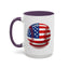 4th of July Mug - Baseball American Flag