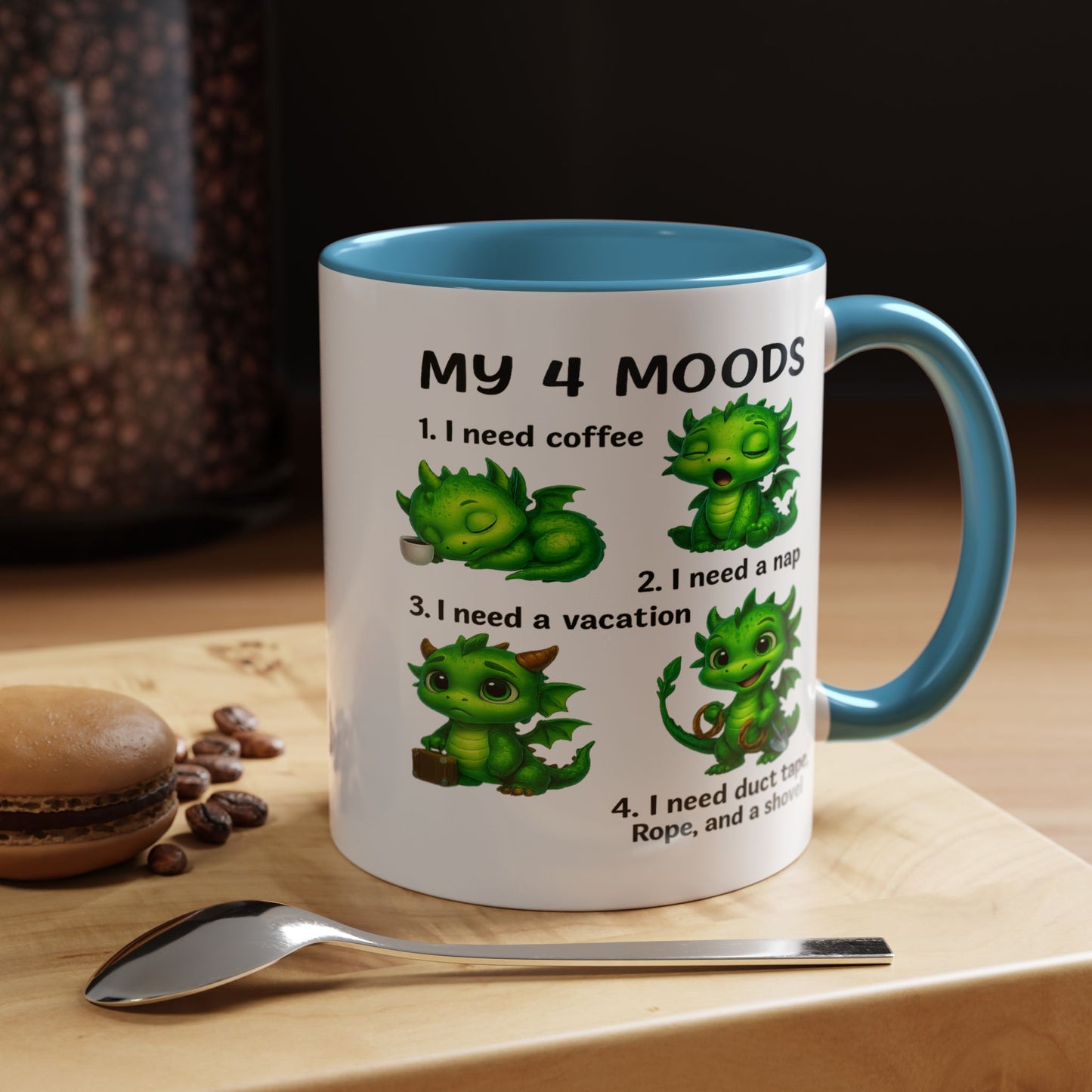 Humor Mug - My 4 Moods Dragon