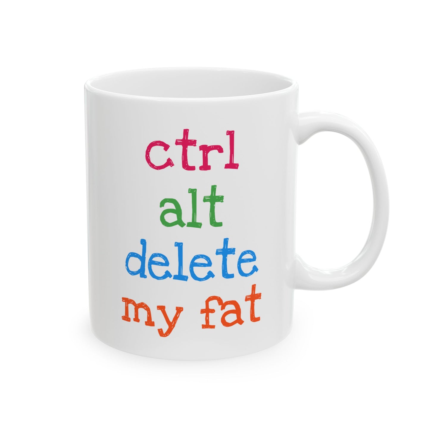 Humor Mug - Ctrl Alt Delete My Fat