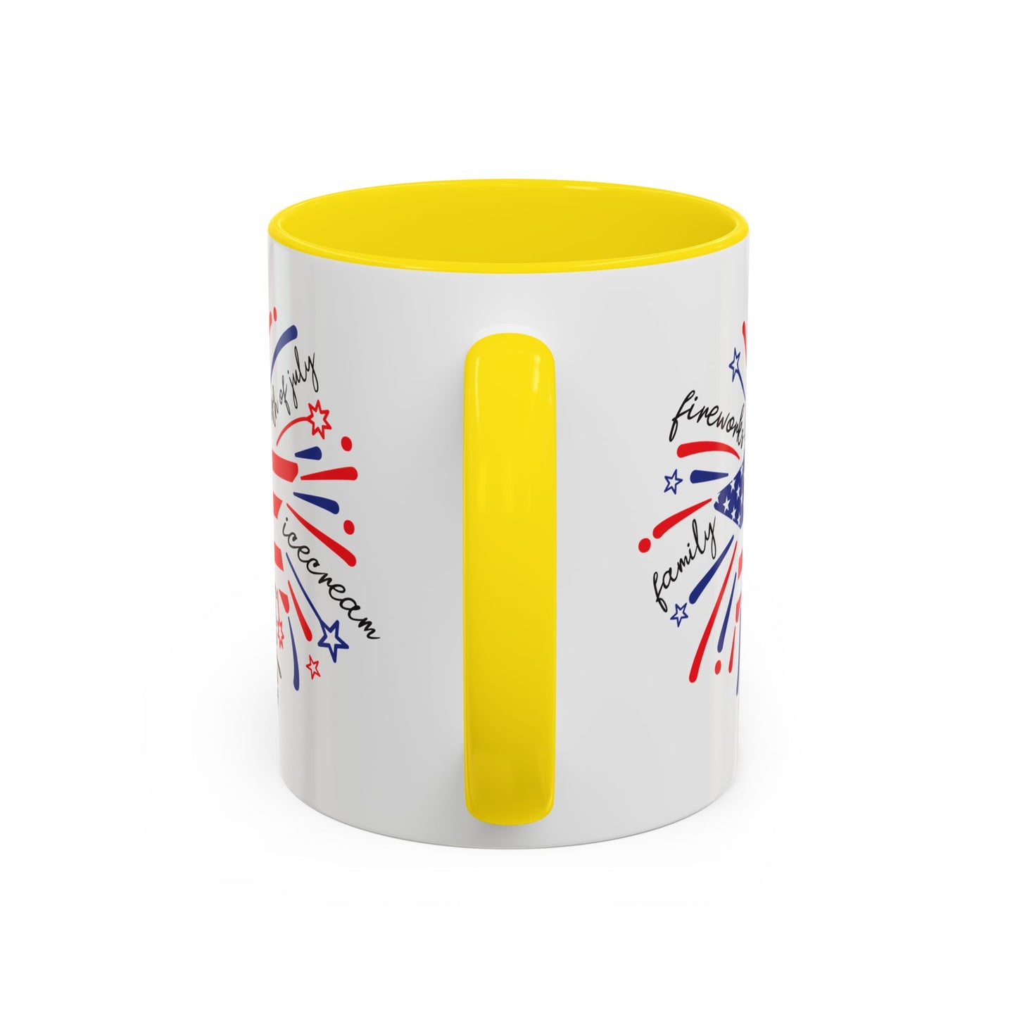 4th of July Mug - Star Flag Fireworks