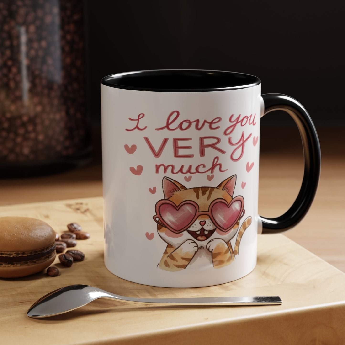 Anniversary Mug - I love You Very Much Cat