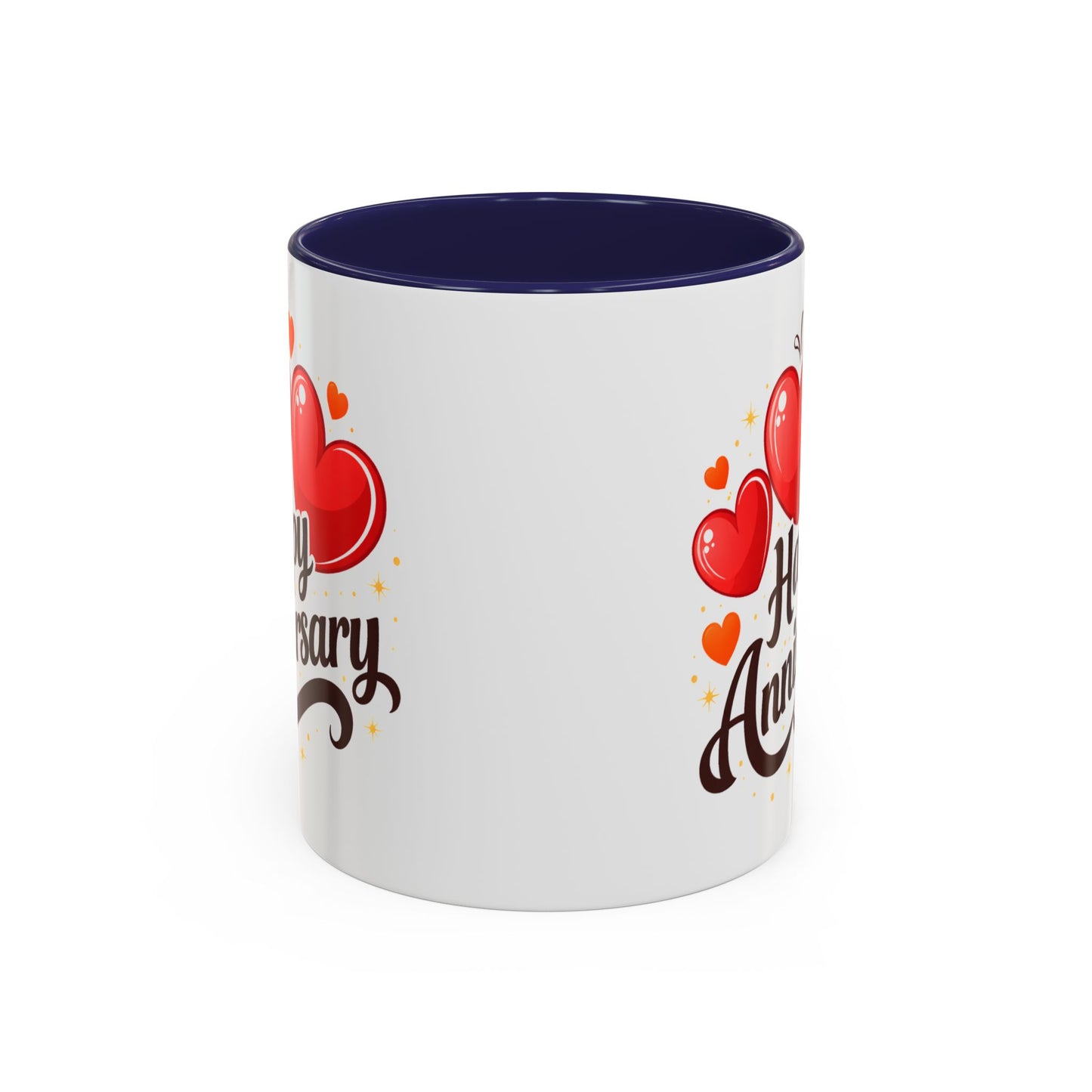 Anniversary Mug - Happy Anniversary Hearts