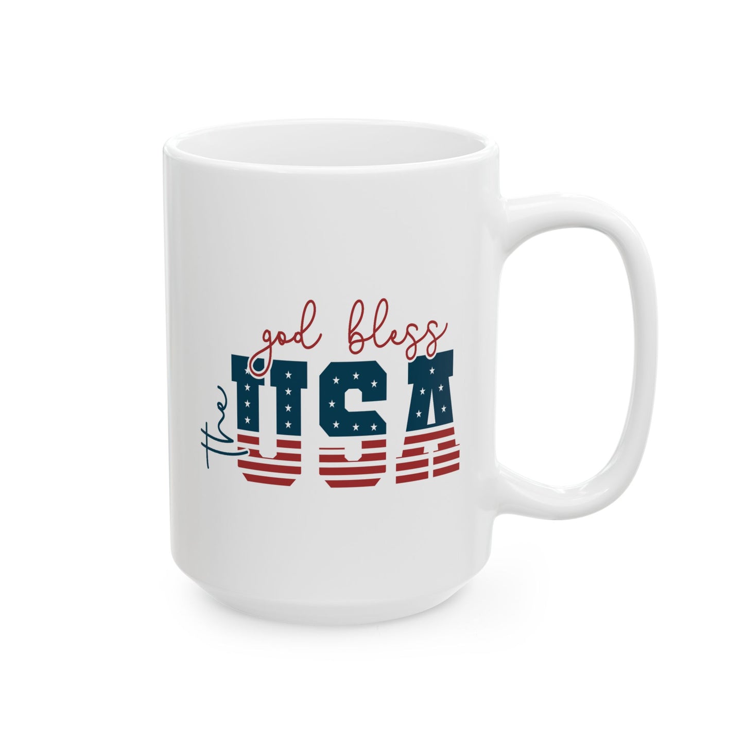 4th of July Mug - God Bless the USA