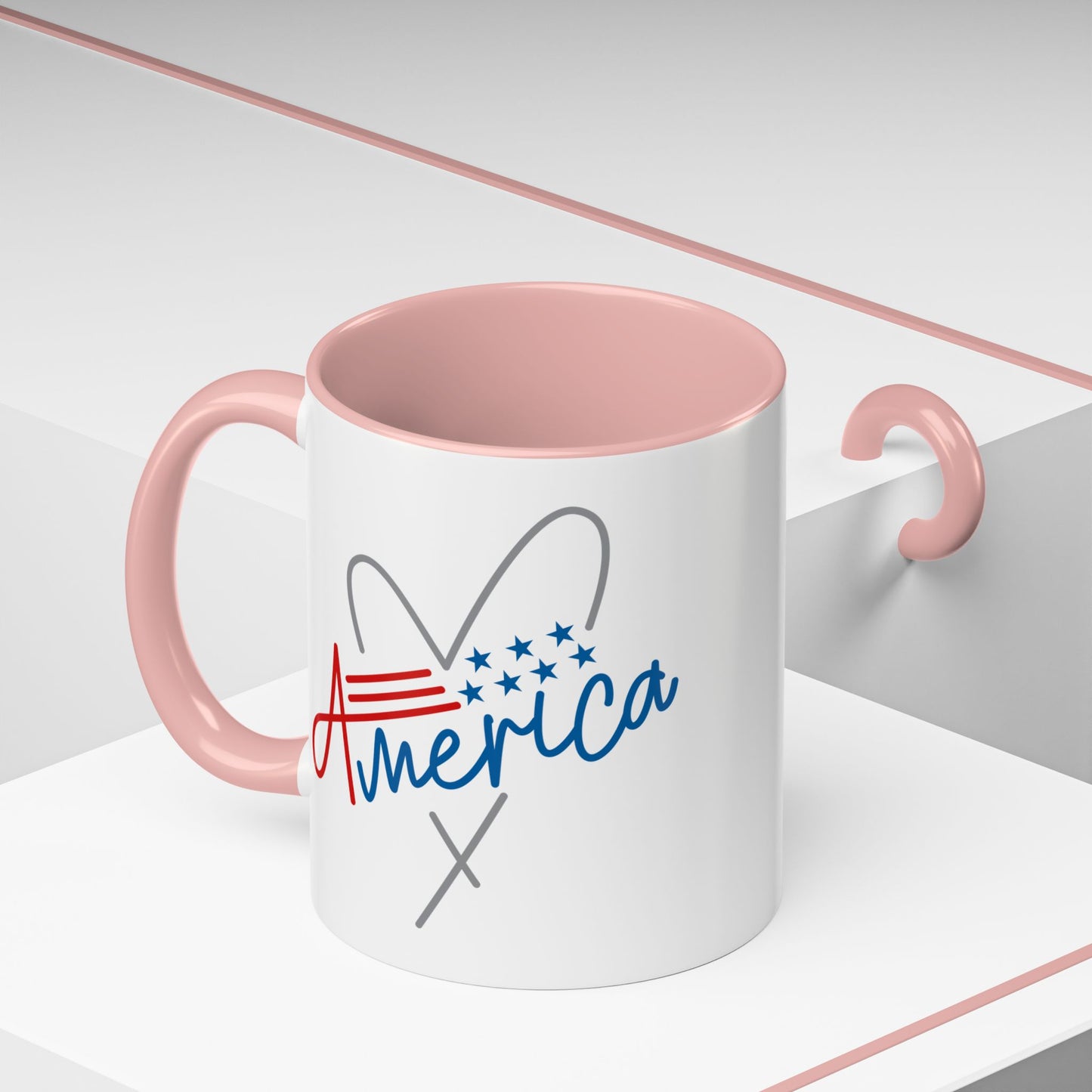 4th of July Mug - America Heart