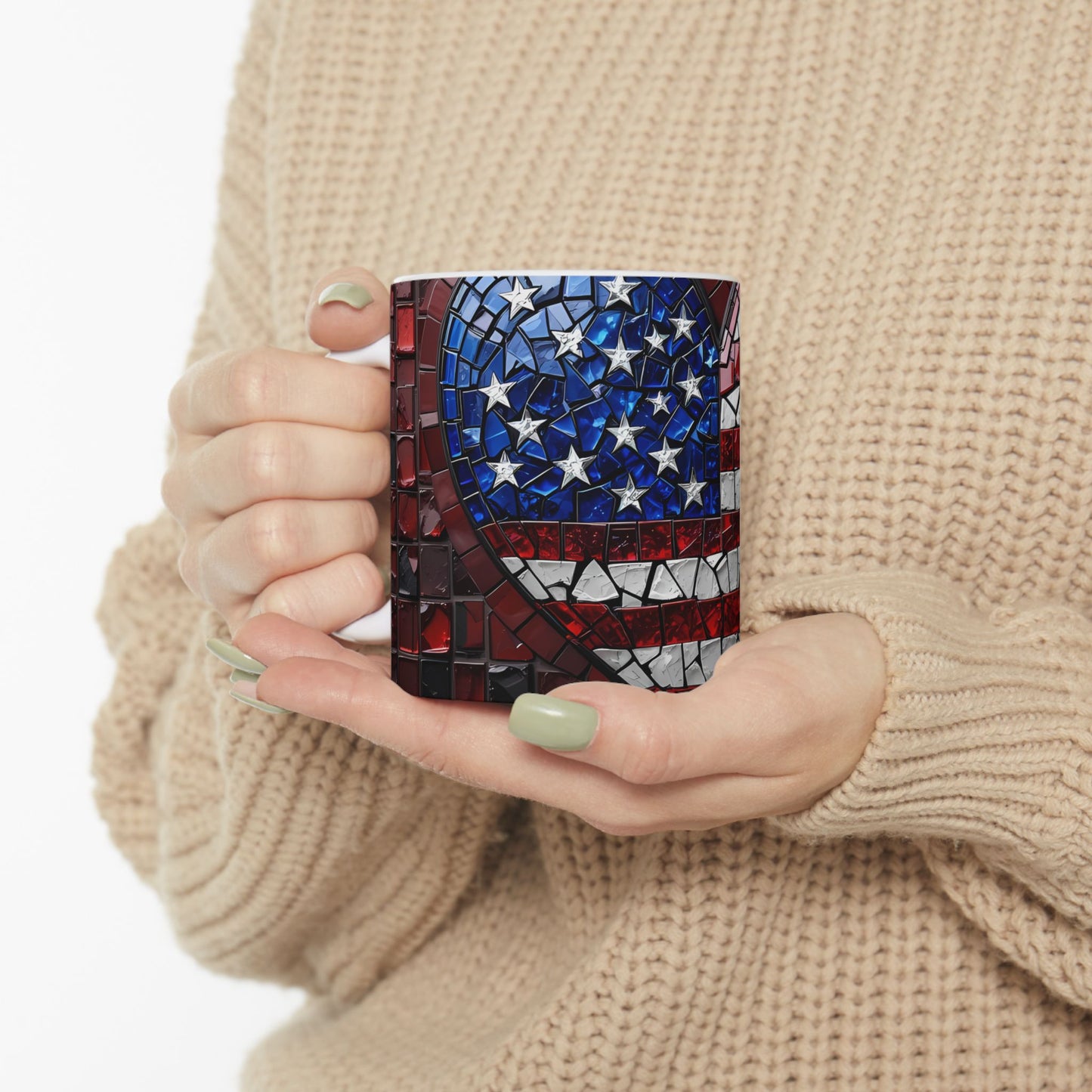 Artistic Mug - American Tile Heart