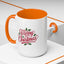 Christmas Mug - Merry Christmas Red Text Mistletoe