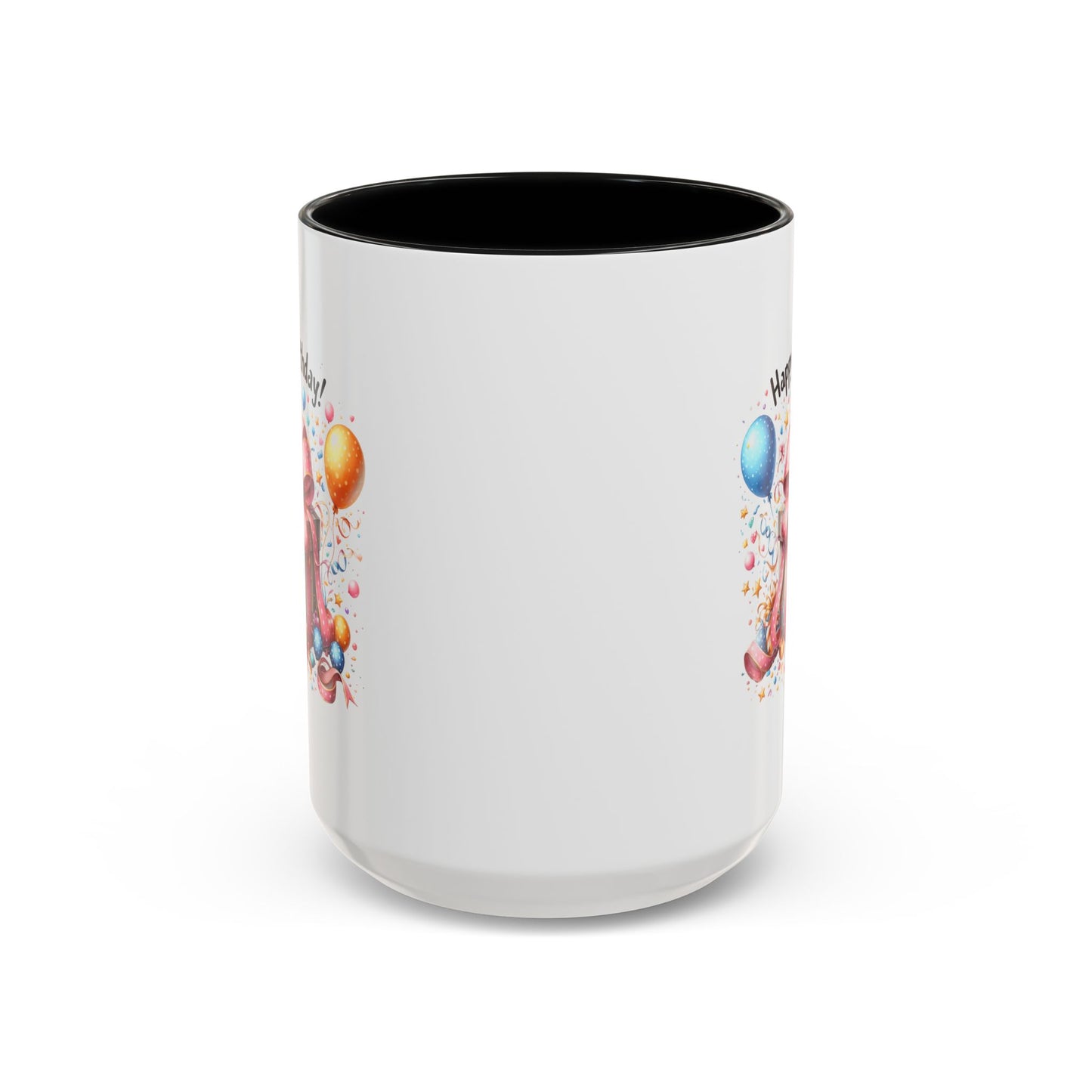 Birthday Mug - Happy Birthday Pink Ribbon Present